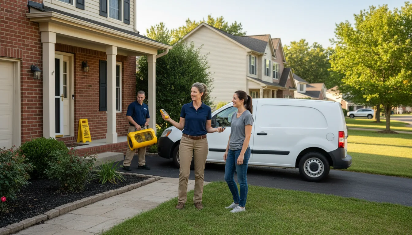 Residential water damage restoration in Council, ID